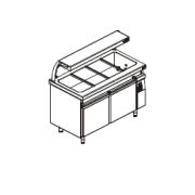 ПРИЛАВОК ДЛЯ ГОРЯЧИХ БЛЮД KOGAST SBM-14-4-CT