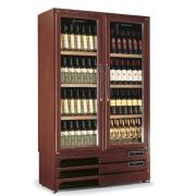 ШКАФ ВИННЫЙ ДЕРЕВ.TECFRIGO ENOPRESTIGE 600 2TV ТЕМН.ОРЕХ + ЗАМОК