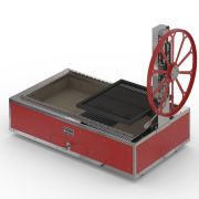 ГРИЛЬ УГОЛЬНЫЙ GRILLVETT CORVETTE M (КРАСНЫЙ)