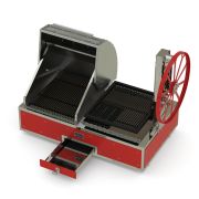 ГРИЛЬ УГОЛЬНЫЙ GRILLVETT CORVETTE MS (КРАСНЫЙ)