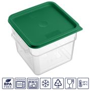 GASTROPLAST (Турция) Крышка для контейнера для продуктов квадратная 230*230 мм. зеленая, п/п (контейнер 76701, 76702) GP /1/12/