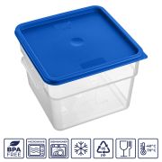 GASTROPLAST (Турция) Крышка для контейнера для прод. квадр. 290*290 мм. синяя, п/п (конт. 76703,76704,76705)  GP /1/12/