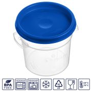 GASTROPLAST (Турция) Крышка для контейнера для прод. круг. d=135 мм. синяя, п/п (конте. 76718) GP /1/12/ ТП