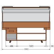 СТОЛ ШВЕД.ОХЛАЖД.ПРИСТЕН MURALE 6 M ТЕМН.ОРЕХ