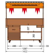СТОЛ ШВЕД.ПОДОГР.СУХОЙ ISOLA 4 M DRY СВЕТ.ОРЕХ