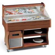 ВИТРИНА РЫБНАЯ ХОЛОДИЛЬНАЯ BAHIA 4 ТЕМН. ОРЕХ