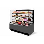 ВИТРИНА КОНДИТЕРСКАЯ VETE II KUB LUX 90 СЕРЫЙ МАТ./МЕТАЛЛИК/ШЛИФ. НЕРЖ. (ВК269 (285-575))