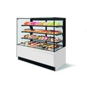 ВИТРИНА КОНДИТЕРСКАЯ VETE II KUB 130 БЕЛЫЙ ГЛЯНЕЦ/МЕТАЛЛИК/КРАШЕННАЯ (ВК275 (285-714))