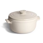 EMILE HENRY (Франция) Кастрюля 0,6 л. керам. d=13,5 см. h=10 см. с крышкой бежевая Emile Henry /1/2/