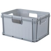 Ящик универсальный 400х300х220мм "ЕВРОБОКС", 21,5л, п/п, цвет серый 425232830