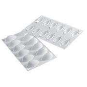 Форма силиконовая Кнелли белая 63х29мм, h28мм, 12х24мл QUENELLE