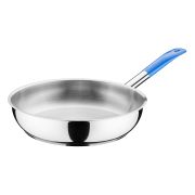 MGsteel Сковорода d=28 см. h=6 см. 3,0 л. нерж. (индукция) синяя ручка винил. MGsteel /1/ АКЦИЯ