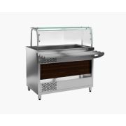 ВИТРИНА ХОЛОДИЛЬНАЯ ОТКРЫТАЯ KAYMAN ВХО-1500-О-01-МХ ДЕР. КАШТАН ТЕМНЫЙ