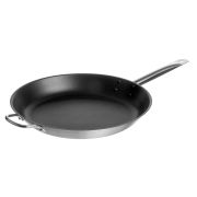 MGsteel Сковорода d=37 см. h=5 см. 3,8 л. нерж. с 2 ручками с антиприг. покрыт. (индукция) MGsteel /1/