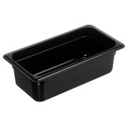 GASTROPLAST (Турция) Гастроемкость 1/3 h=100 мм. 325*176 мм. 3,5 л. поликарб. черная GP /1/