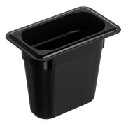GASTROPLAST (Турция) Гастроемкость 1/9 h=150 мм. 176*108 мм. 1,1 л. поликарб. черная GP /1/