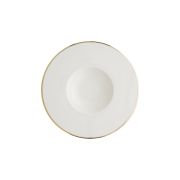 Bonna (Турция) Тарелка для пасты d=300 мм.  360 мл. Золотая линия, форма Нит, тонкий край Bonna /1/6/