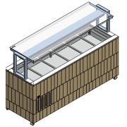 СТОЛ ШВЕД.ПОДОГР.ПАР. ENOFRIGO DOGE ISOLA SVT FISSA BM 2000 ВЕНГЕ
