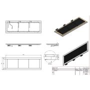 ПОВЕРХНОСТЬ ТЕПЛОВАЯ ENOFRIGO QUARZO PC 2000 ВСТР. ЦВЕТ 1114