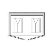 ШКАФ РАССТОЕЧНЫЙ ZANOLLI Д/ROTOR WIND 5E 2ДВ/2ТЕЛ