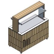 СТОЛ ШВЕД.ОХЛАЖД.ОСТРОВ. ENOFRIGO DOGE ISOLA PRF 1400 ВЕНГЕ