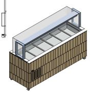 СТОЛ ШВЕД.ПАРОВ.ОСТРОВ. ENOFRIGO DOGE ISOLA BM 2000 СВЕТ.ДУБ