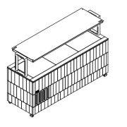 СТОЛ ШВЕД.ТЕПЛО/КЕРАМ ENOFRIGO DOGE ISOLA SVT FISSA 2000 Q3PC СВ.ДУБ