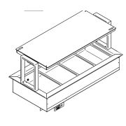 ПРИЛАВОК ПОДОГР/ПАР ENOFRIGO DOGE SVT FISSA 1400 BM ВСТР.