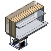 ПРИЛАВОК ХОЛОД. ENOFRIGO DOGE WALL 1400 PRF ВСТР. СВЕТ.ДУБ