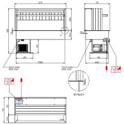 ПРИЛАВОК ХОЛОД. ENOFRIGO DOGE WALL 1400 RF ВСТР. СВЕТ.ДУБ