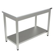 СТОЛ С ПОЛИПРОПИЛЕНОВОЙ СТОЛЕШНИЦЕЙ КОБОР СППП-150/60 ПОЛКА СПЛОШНАЯ