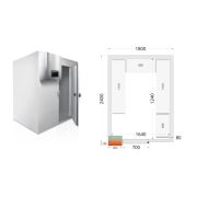 КАМЕРА ХОЛОДИЛЬНАЯ TEFCOLD CRPF1824+НАБОР ПОЛОК 46206