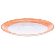 ARC (Франция) Блюдце d=140 мм. оранж. край Браш (чашка 37300) /1/6/48/ АКЦИЯ