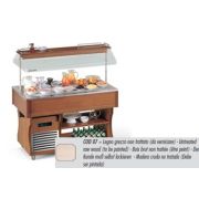 СТОЛ ШВЕД.ОХЛАЖД.ОСТРОВ. ISOLA BRINA 4 M НЕОКР.ДЕРЕВО