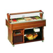 СТОЛ ШВЕД.ОХЛАЖД.ОСТРОВ. ISOLA 4 SS ТЕМН.ОРЕХ