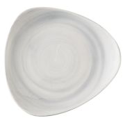 Тарелка мелкая треугольная 22,9см, без борта, Stonecast, цвет Canvas Grey CSGYTR91