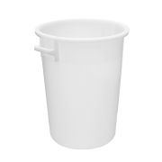 Контейнер 75л, d49см, h57см, с ручками, цвет белый, п/э 49372-03