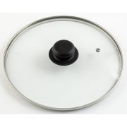 Россия Крышка d=30 см. стекл. с ручкой метал/обод низ. /1/10/