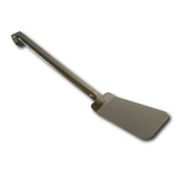 Нерж (Россия) Лопатка 44,5 см. изогнутая раб. часть 13,5*8 см. нерж. широкая /1/50/