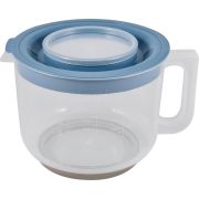 Пластик (Россия) Кувшин мерный 2,0 л. для миксера пластик. с крышкой цвет в ассорт. /1/9/