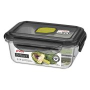 Пластик (Россия) Контейнер для продуктов прямоуг.   0,45 л. 13*10*5 см. герметичный с клапаном «Бриллиант» /1/12/