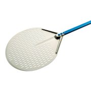 GI.METAL (Италия) Лопата для пиццы перфорир. d=45 см. l=120 см. алюм. Azzurra Gimetal /1/