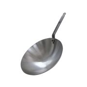 De Buyer (Франция) Сковорода Wok d=35,5 см. h=9 см. белая сталь (индукция) Сarbone plus De Buyer /1/3/