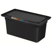 Пластик (Россия) Гастроемкость 1/3 h=150 мм. 325*176 мм. 5,5 л. п/п черная  /1/12/