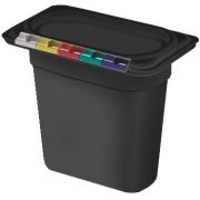 Пластик (Россия) Гастроемкость 1/9 h=150 мм. 176*108 мм. 2,4 л. п/п черная  /1/12/