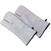 Martellato (Италия) Рукавица термостойкая с 2-мя выделенн. пальц. 35,5*14 см. (до +250°С) кожа (1 пара) /1/