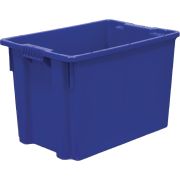 Ящики (Россия) Ящик 600*400*400 мм. для мяса конусный сплошной, синий (крышка 65079) /1/72/