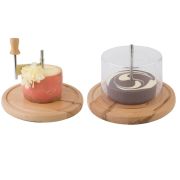 APS (Германия) Нож для твердых сыров и шоколада d=22 см. на дерев. подставке с крышк. APS /1/8/