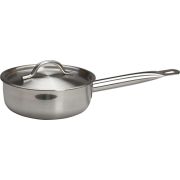 MGsteel Сотейник  1,15 л. нерж. d=16 см. h=6 см. с крышк. тройное дно (индукция) MGsteel /1/10/