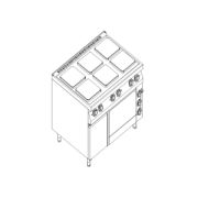ПЛИТА 6 КОНФОРОЧН.900СЕР KOGAST ESK-T69/1-0